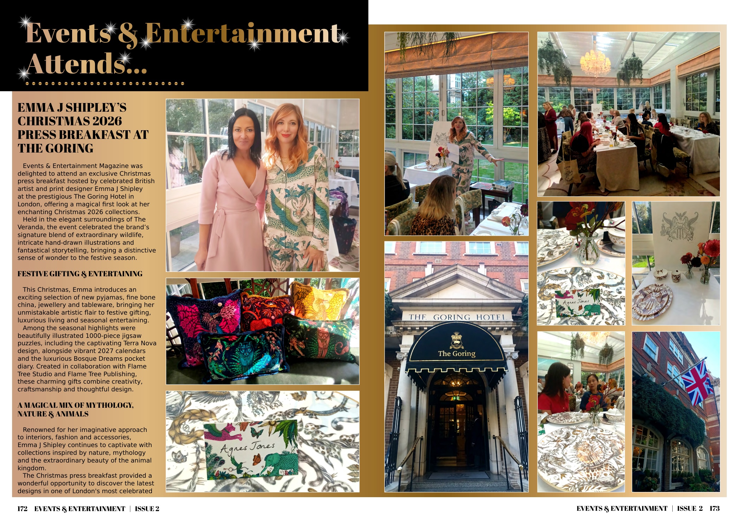Emma J Shipley’s Christmas 2026 press breakfast at The Goring