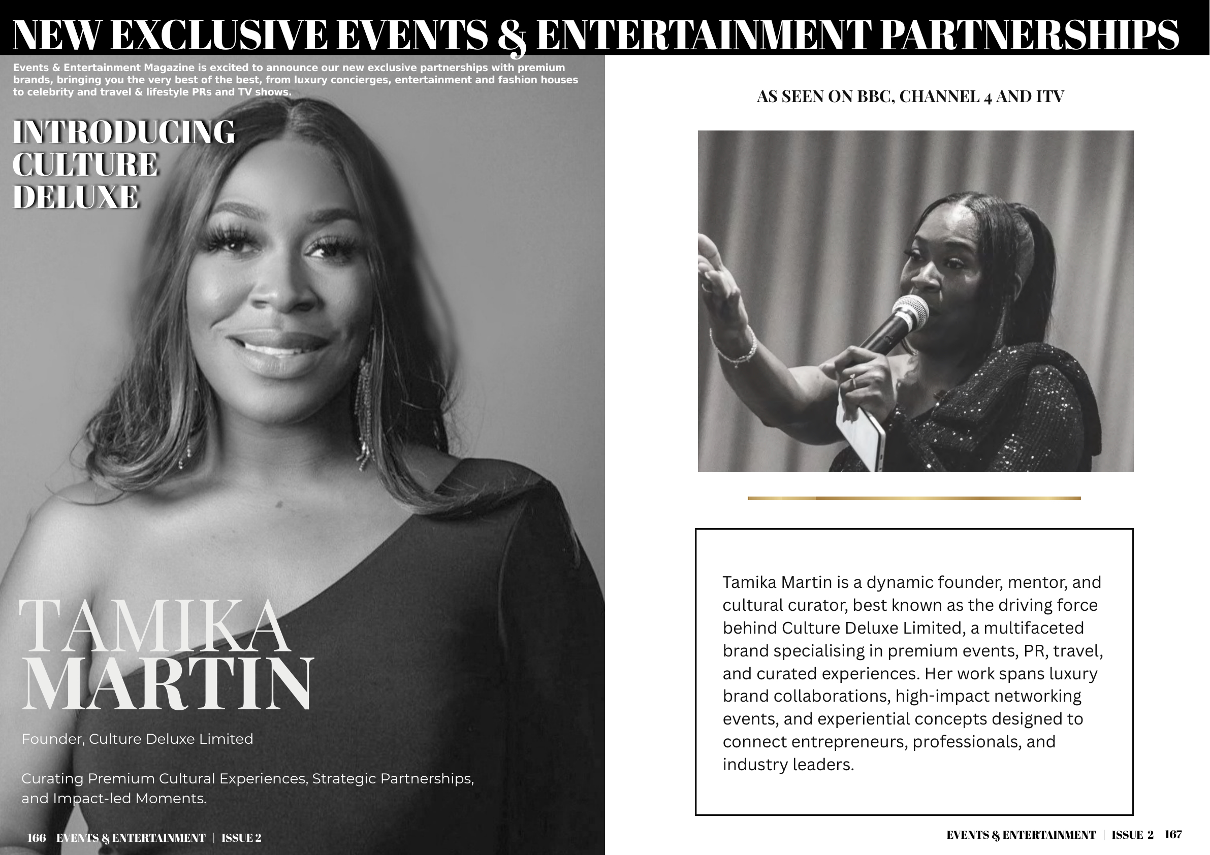 New exclusive Events & Entertainment partnerships