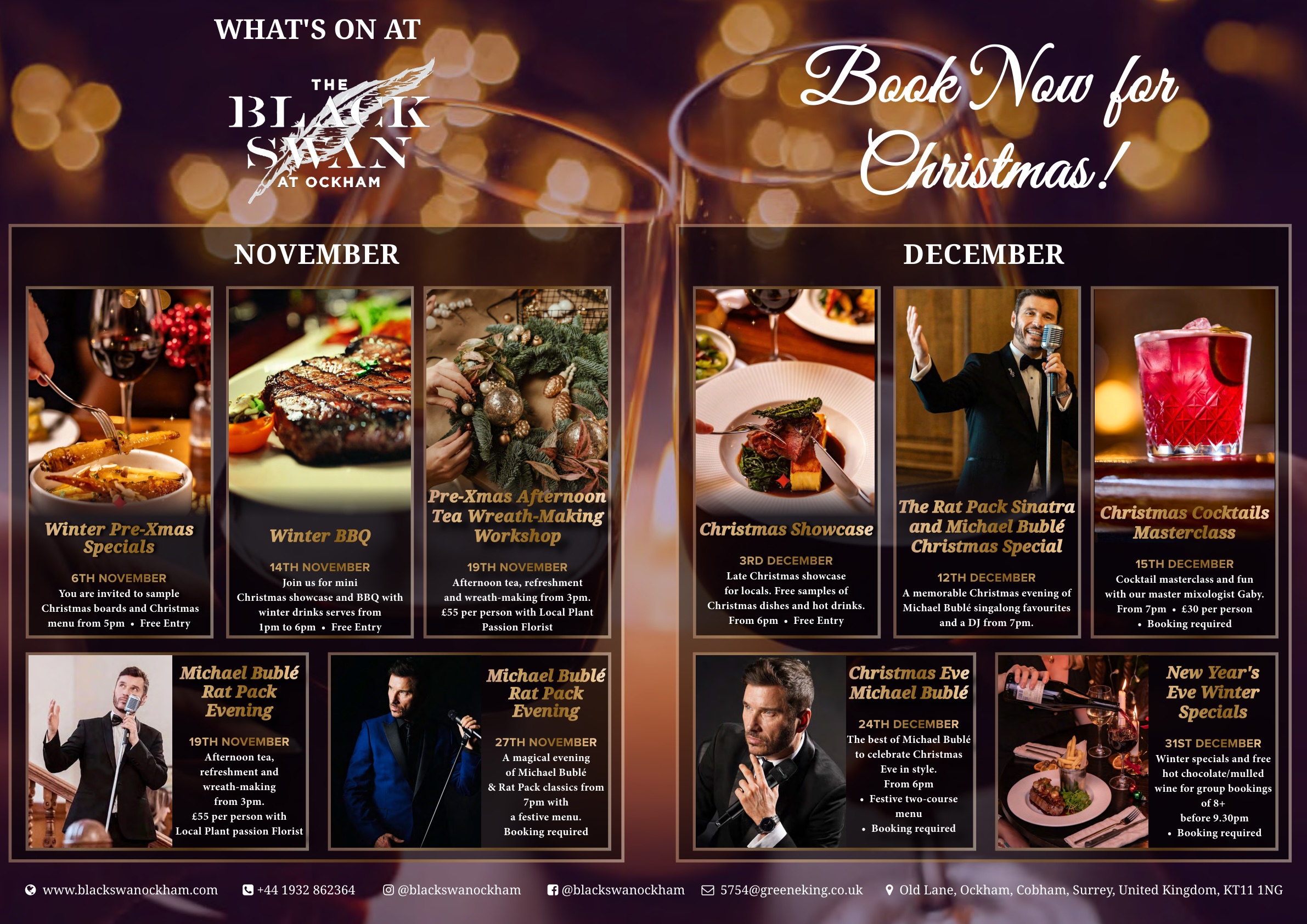 What's on at The Black Swan at Ockham